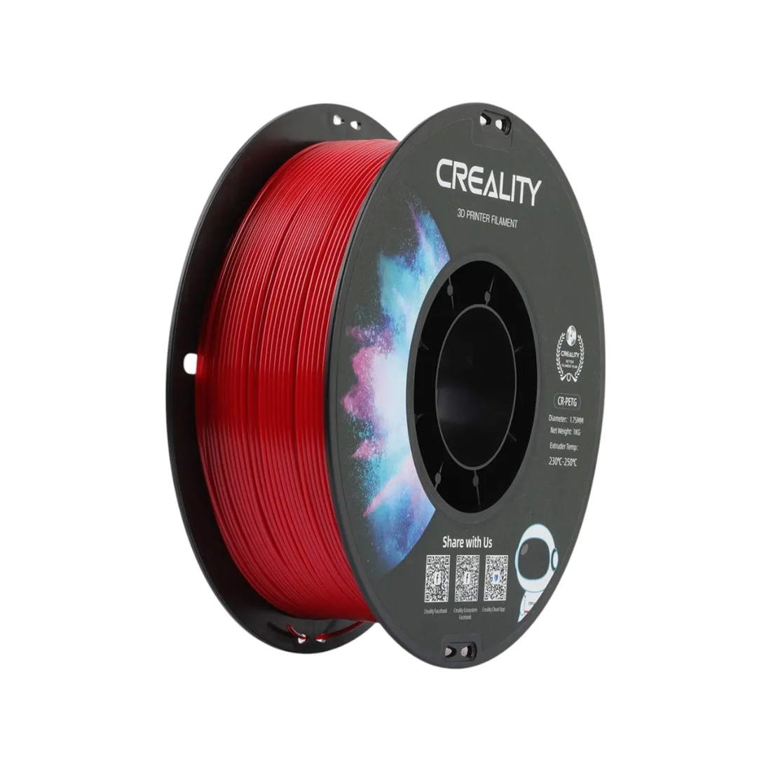 Филамент для 3D-печати Creality CR-PETG 3301030038 (красный)