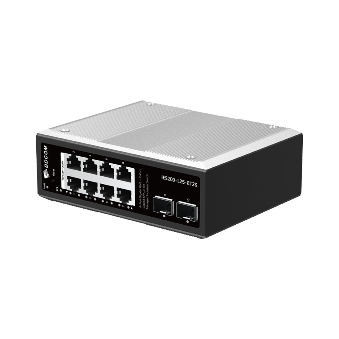 Коммутатор BDCOM IES200-L25-8T2S — детальное фото