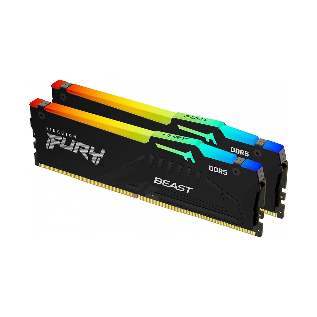 Комплект модулей памяти Kingston FURY Beast RGB KF560C36BBE2AK2-32 DDR5 32GB (Kit 2x16GB) 6000MHz — фото, характеристики