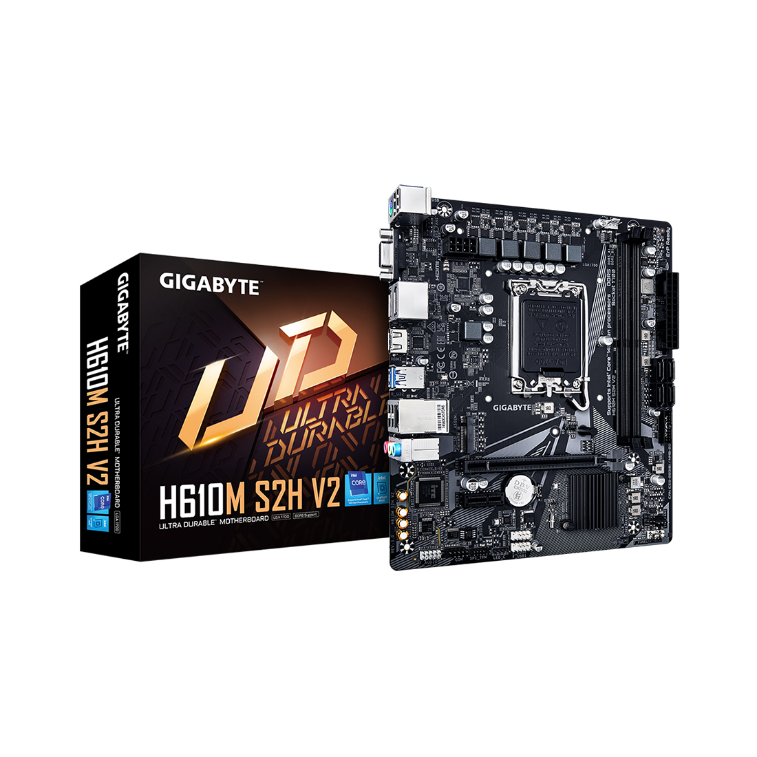 Материнская плата Gigabyte H610M S2H V2 — фото, характеристики