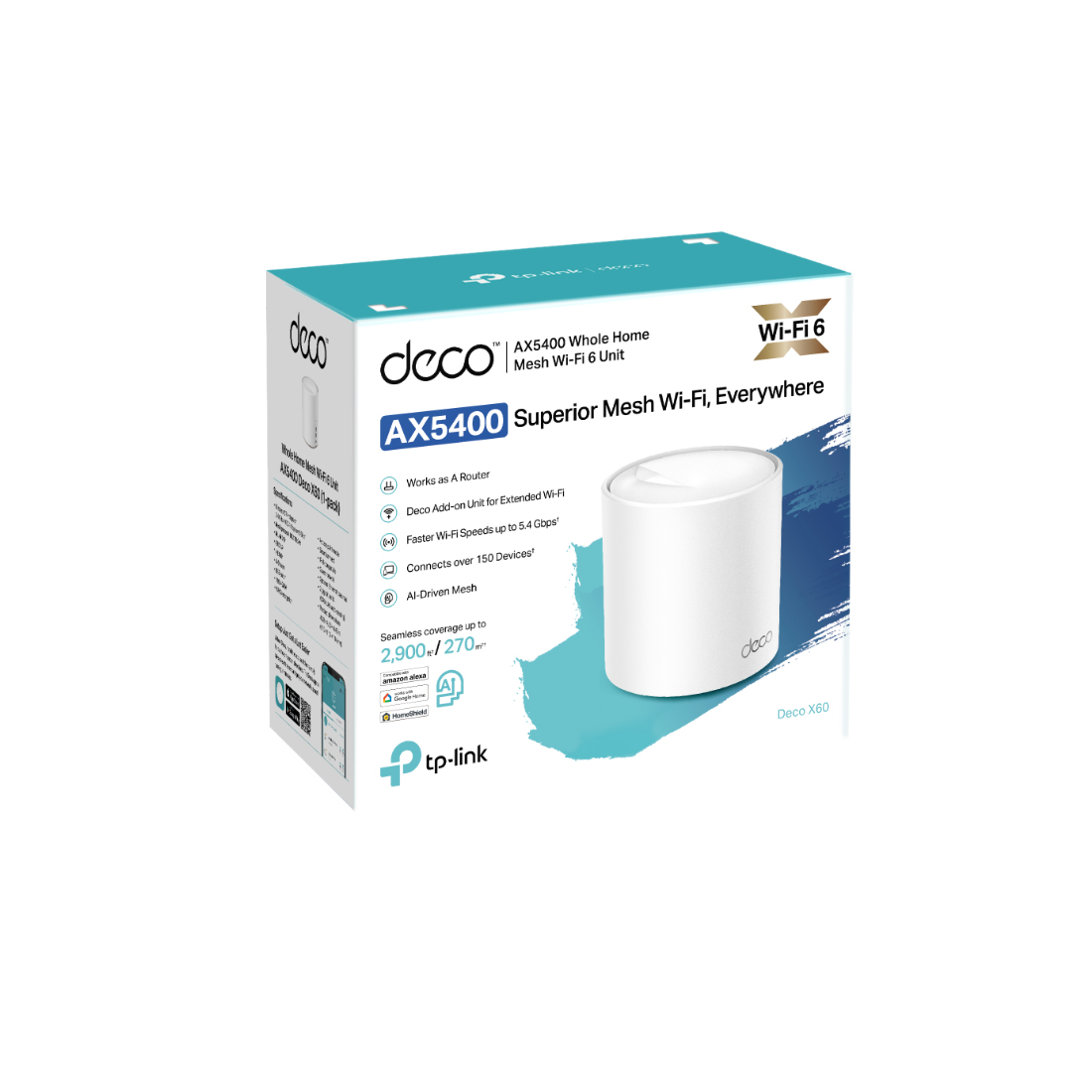 Беспроводная MESH-система Wi-Fi TP-Link Deco X60(1-pack) — детальное фото
