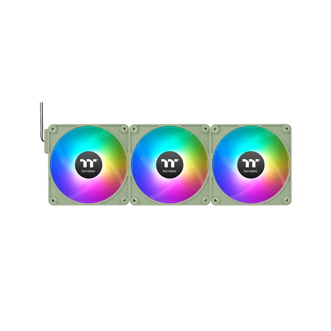 Кулер для компьютерного корпуса Thermaltake CT120 ARGB Sync PC Cooling Fan Matcha Green (3 pack) — фото, характеристики