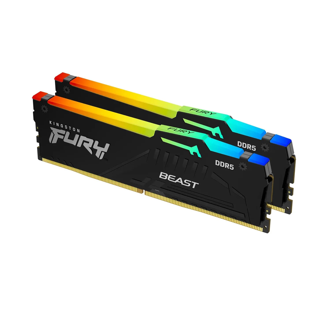 Комплект модулей памяти Kingston FURY Beast RGB KF556C36BBEAK2-32 DDR5 32GB (Kit 2x16GB) 5600MHz — фото, характеристики