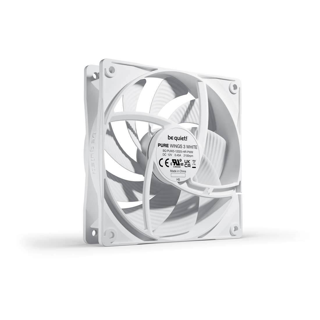 Вентилятор для компьютерного корпуса Bequiet! Pure Wings 3 120mm PWM high-speed White — фото, характеристики