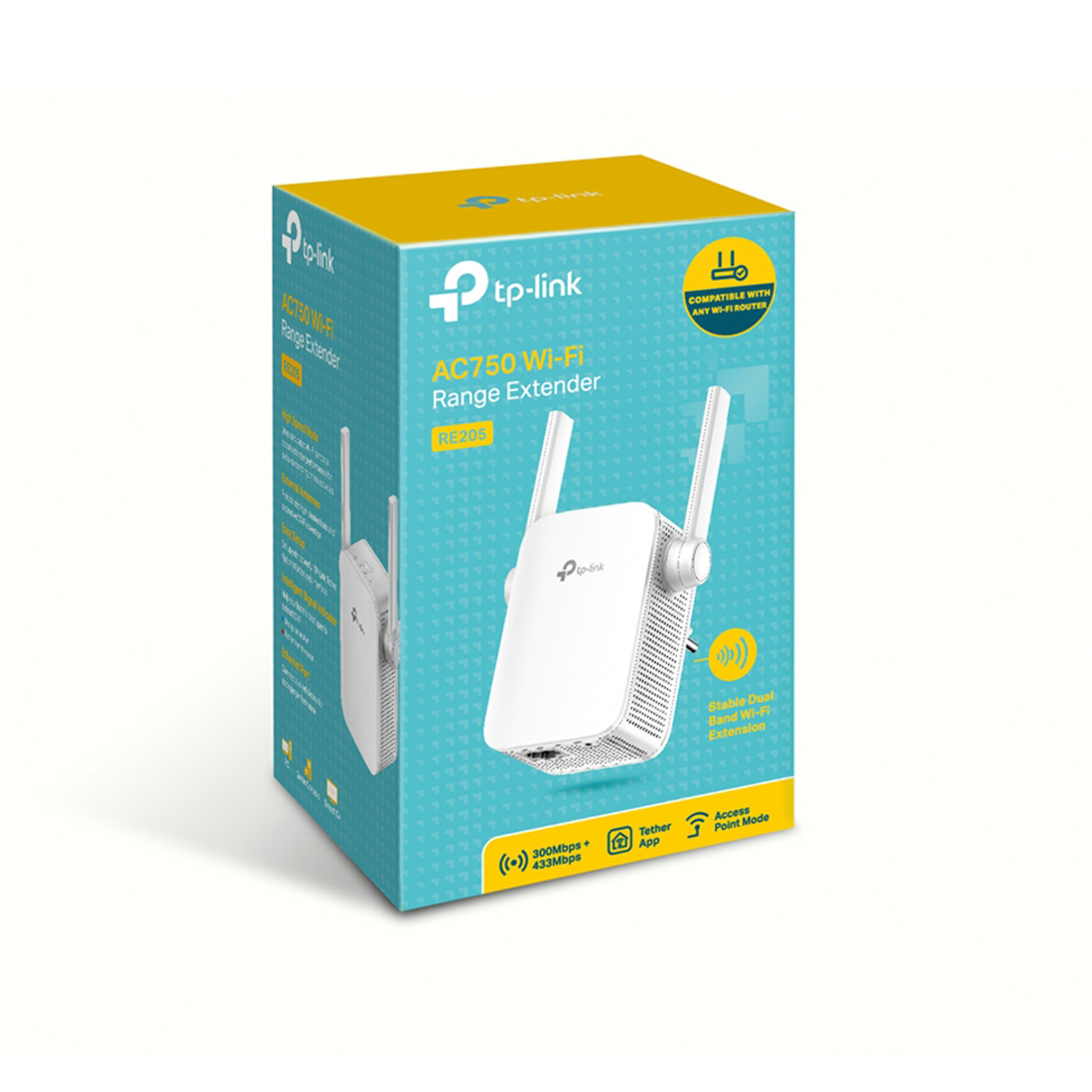 Усилитель Wi-Fi сигнала TP-Link RE205 — детальное фото