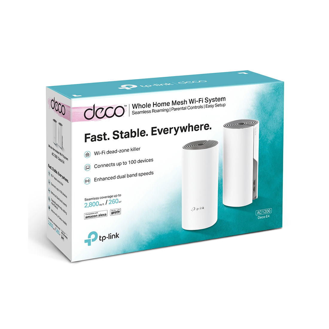 Беспроводная MESH-система Wi-Fi TP-Link Deco E4 (2-pack) — детальное фото