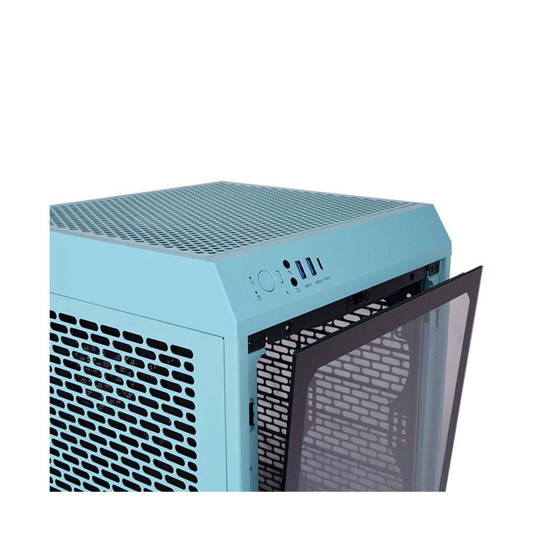 Компьютерный корпус Thermaltake The Tower 200 Turquoise Mini Chassis без Б/П — фото, характеристики
