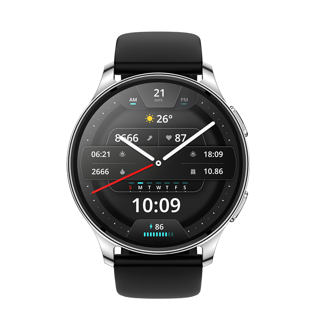 Смарт часы Amazfit Pop 3R A2319 Metallic Silver — фото, характеристики