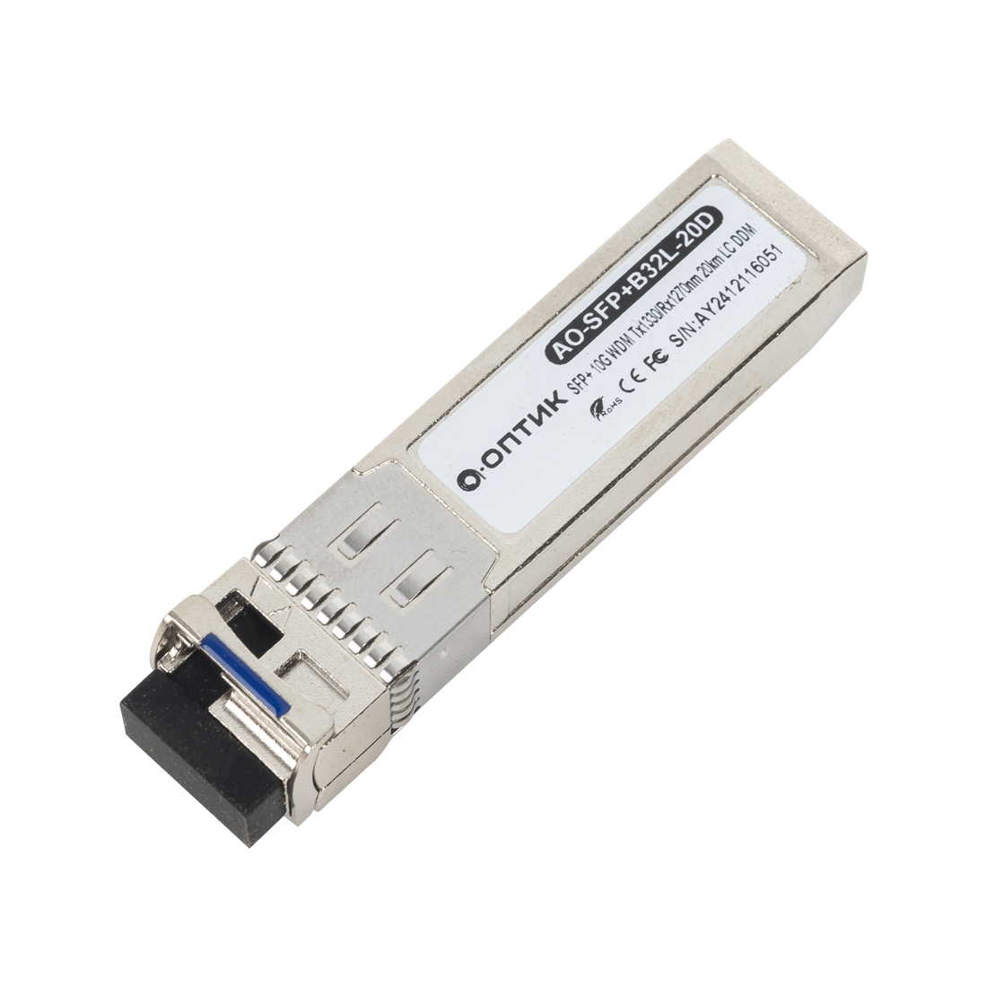 Трансивер А-Оптик AO-SFP+B54L-80D — изображение товара
