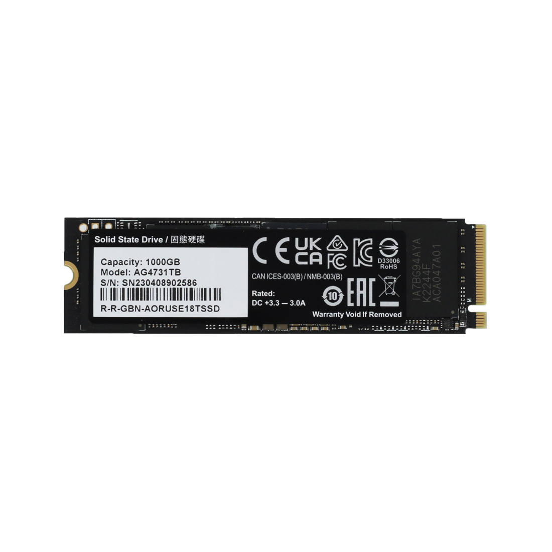 Твердотельный накопитель внутренний Gigabyte 7300 AORUS AG4731TB N 1TB M.2 2280 PCI-E 4.0x4 w/o heat — фото, характеристики