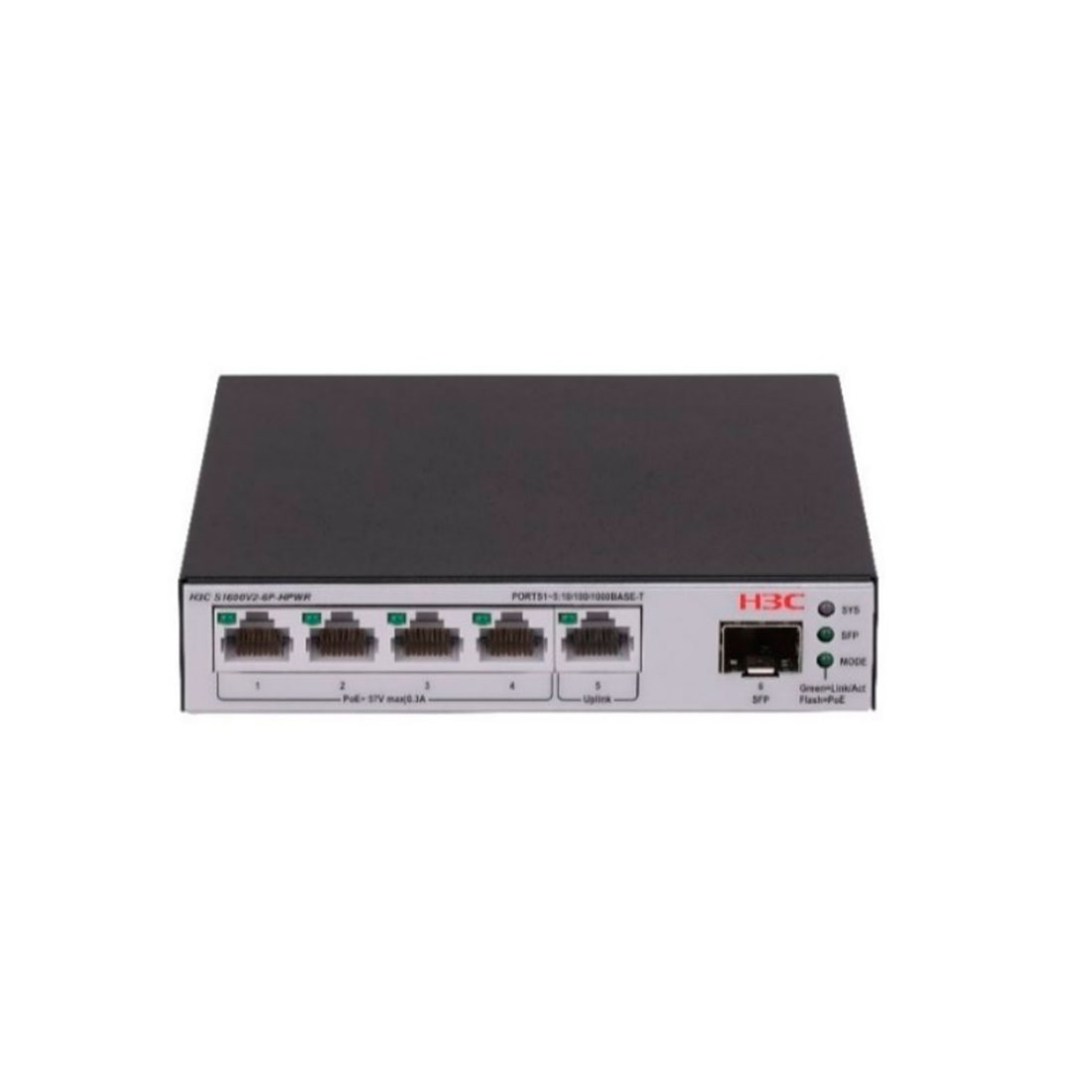 Коммутатор H3C LS-1600V2-6P-HPWR-GL — детальное фото