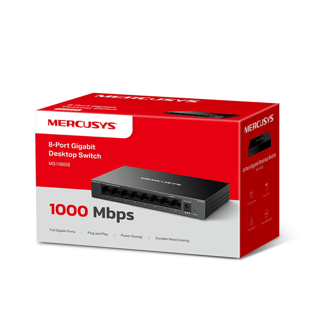 Коммутатор Mercusys MS108GS — детальное фото