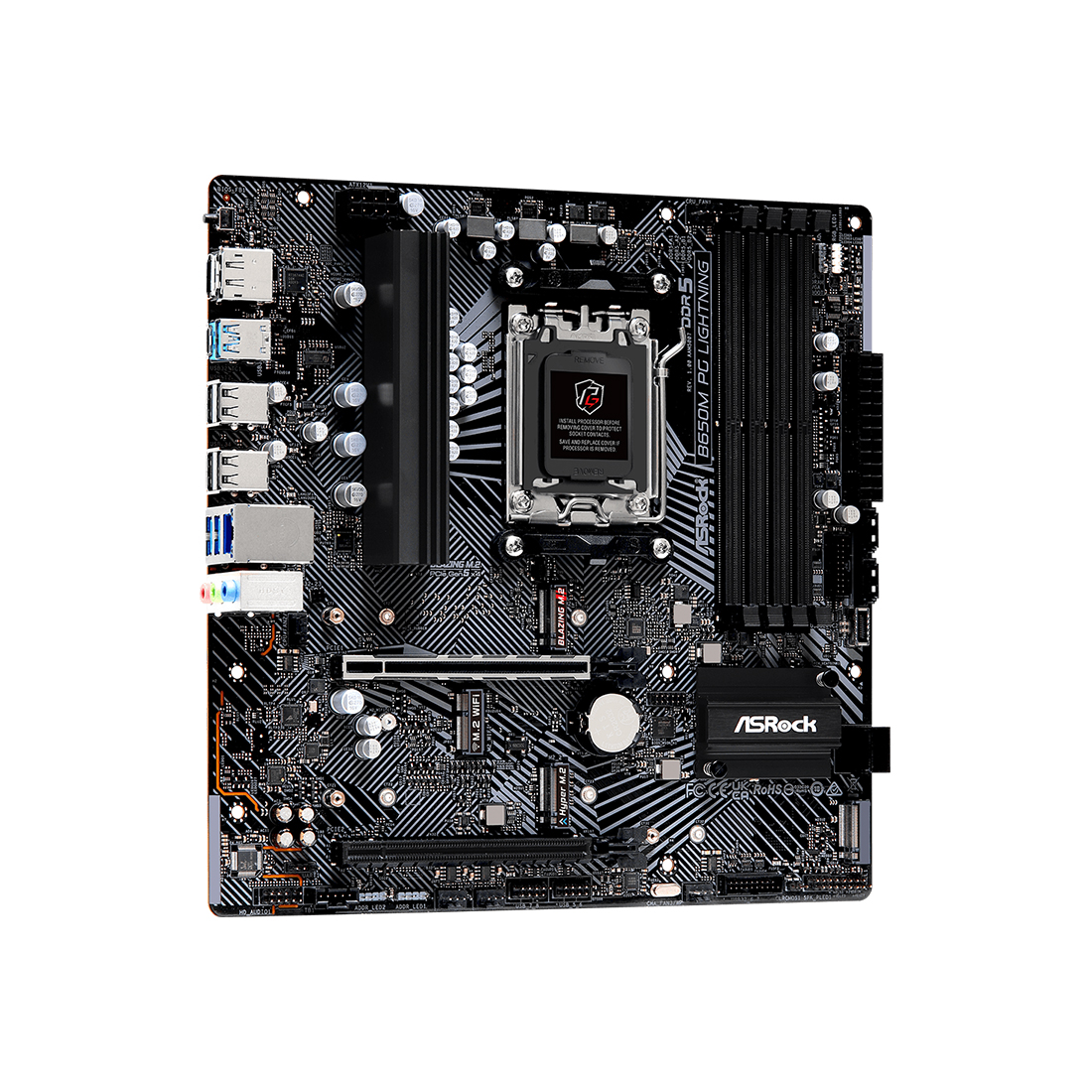 Материнская плата ASRock B650M PG LIGHTNING — фото, характеристики