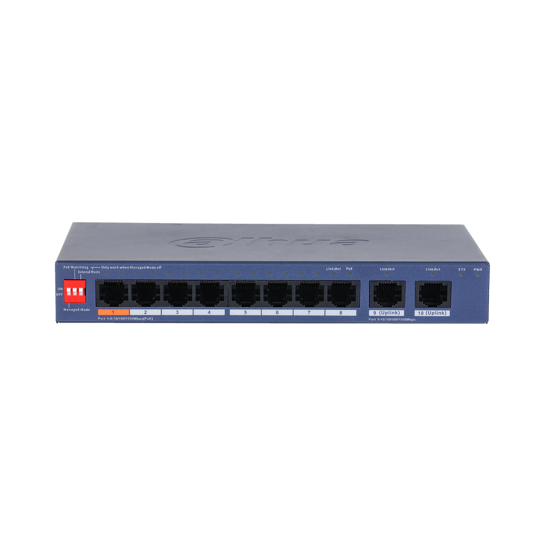 Коммутатор Dahua DH-CS4010-8GT-60 — детальное фото