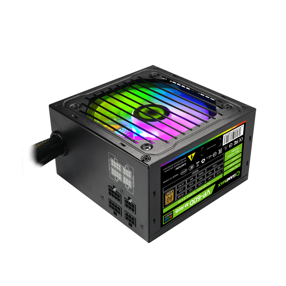 Блок питания Gamemax VP 600W RGB M (Bronze) — фото, характеристики