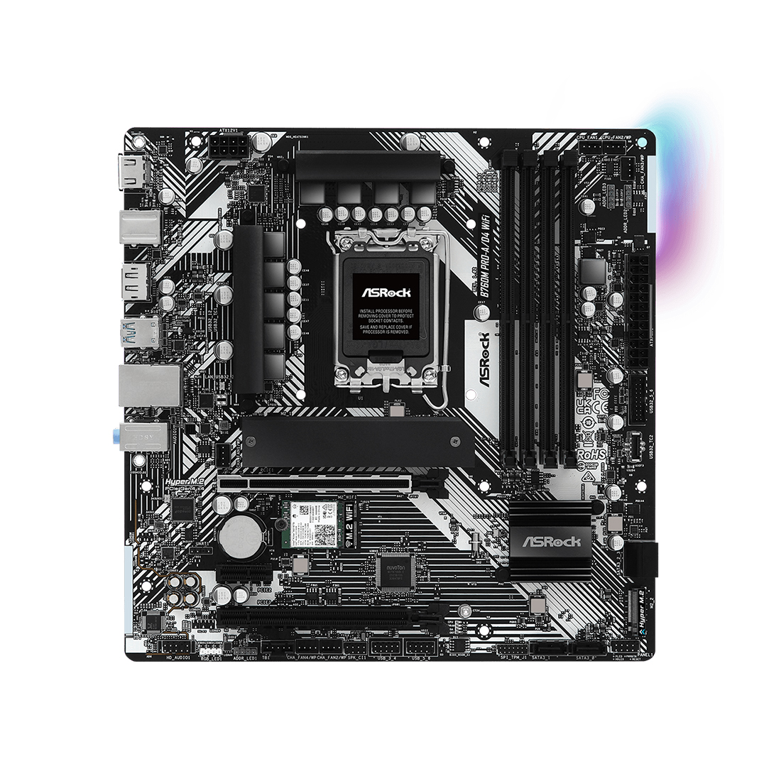 Материнская плата ASRock B760M PRO-A/D4 WIFI — фото, характеристики