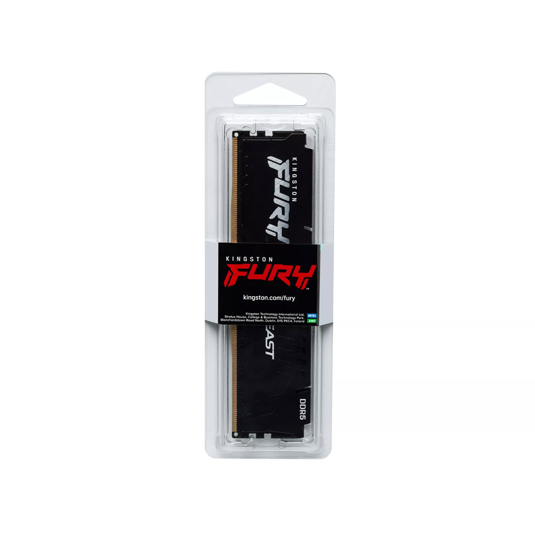 Модуль памяти Kingston FURY Beast Black KF560C30BBE-8 DDR5 8GB 6000MHz — фото, характеристики