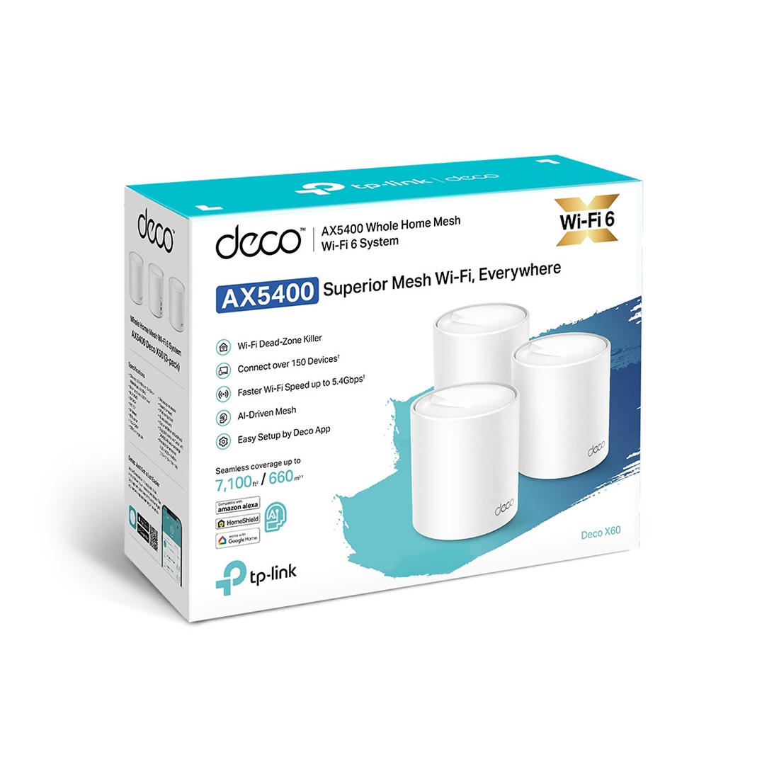Беспроводная MESH-система Wi-Fi TP-Link Deco X60(3-pack) — детальное фото