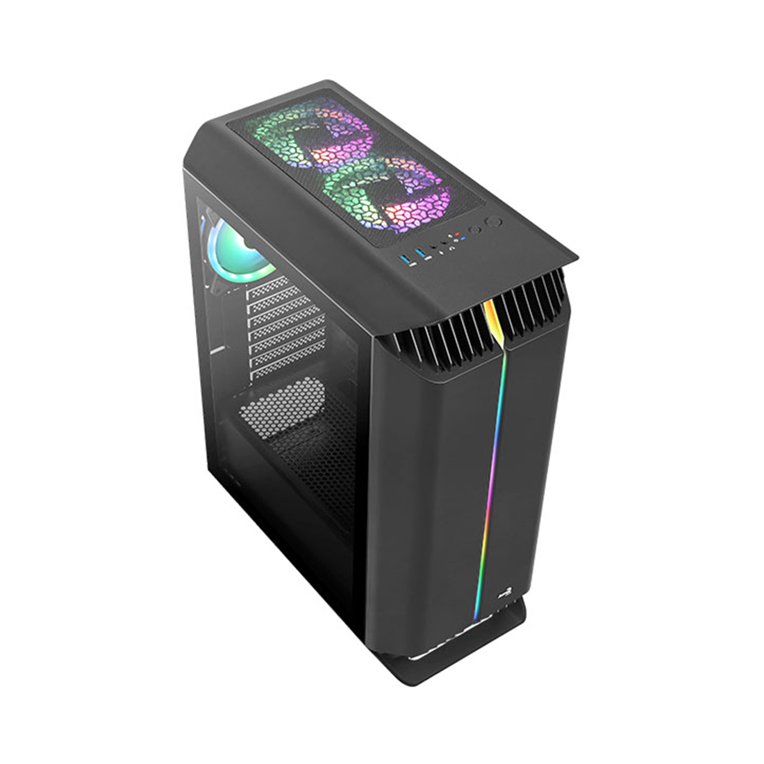Компьютерный корпус Aerocool Gladiator Duo-G-BK-v1 без Б/П — фото, характеристики