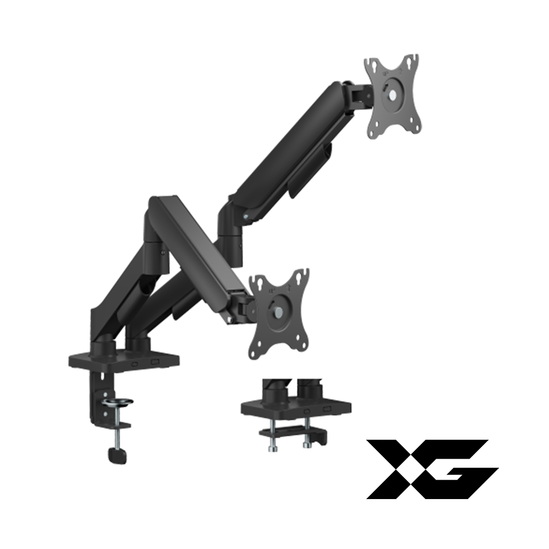 Настольный кронштейн с газлифтом XG MGA-1732D для 2-х мониторов (17"-32") — фото, характеристики