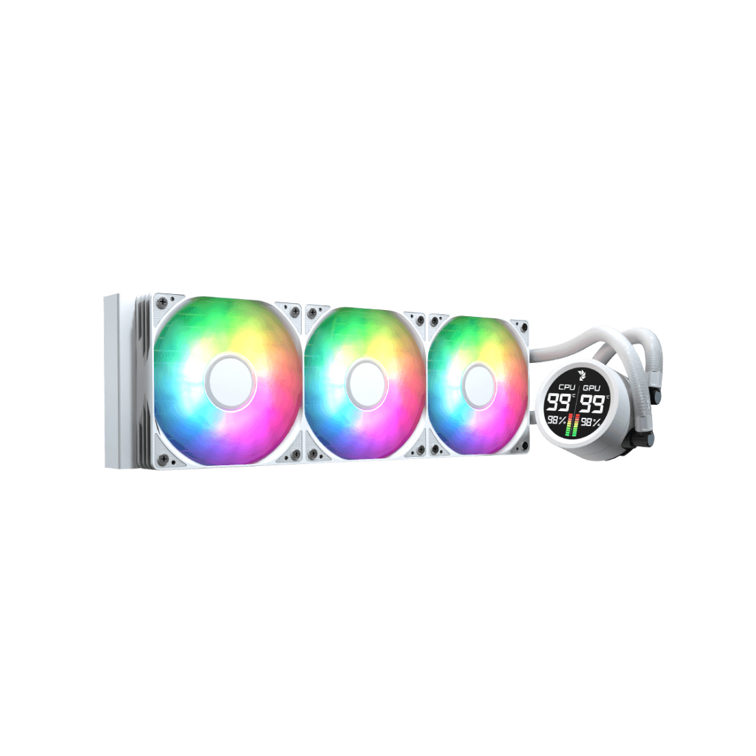 Кулер с водяным охлаждением Aerocool Abyss L360R Digi WH — фото, характеристики