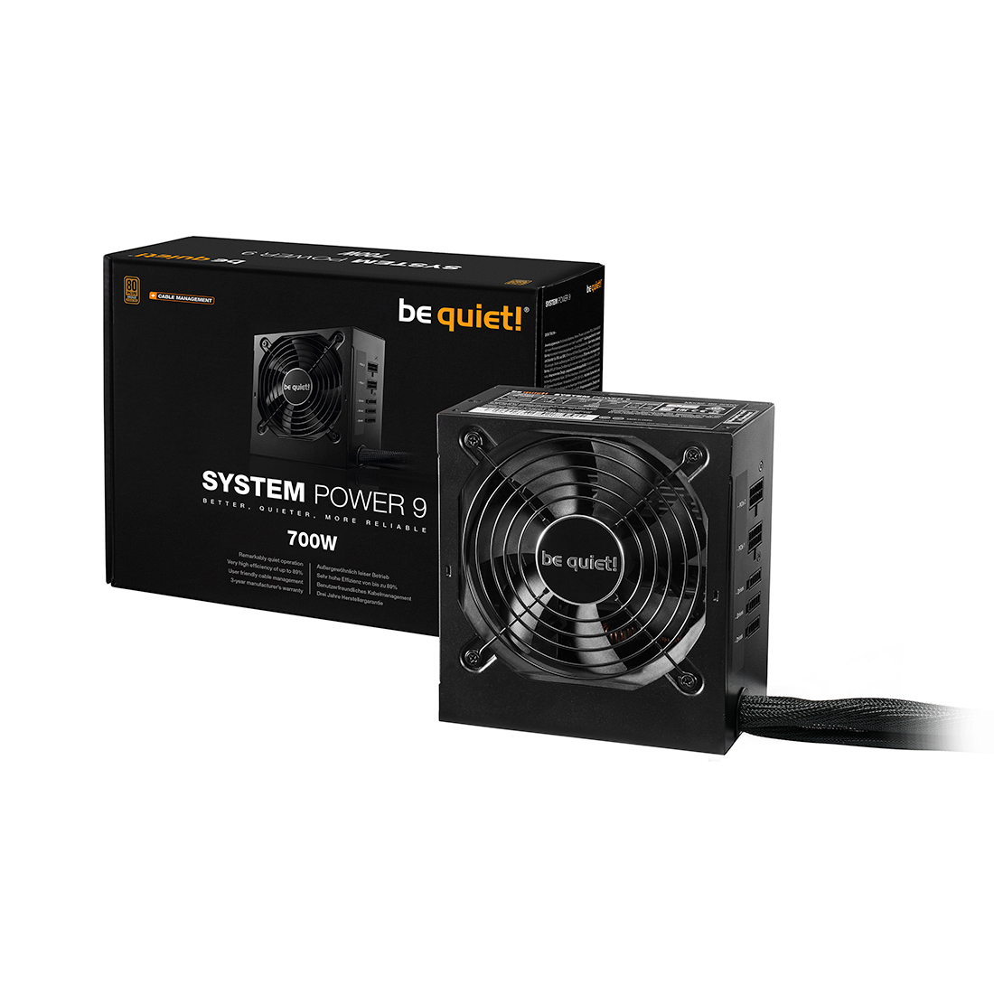 Блок питания Bequiet! System Power 9 700W CM S9-CM-700W BN303 — фото, характеристики