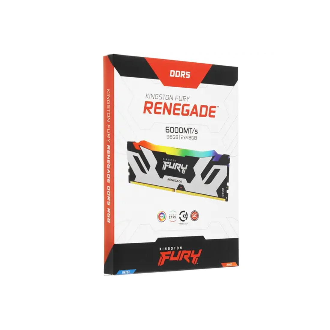 Комплект модулей памяти Kingston FURY Renegade RGB XMP KF560C32RSAK2-96 DDR5 96GB (Kit 2x48GB) 6000M — фото, характеристики