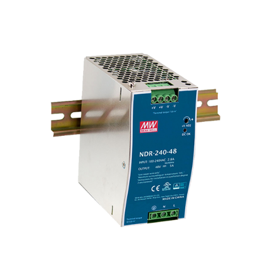 Блок питания Mean Well NDR-240-48 — изображение товара
