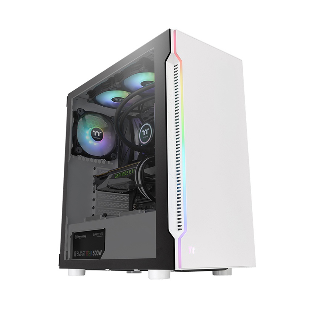 Компьютерный корпус Thermaltake H200 TG White RGB без Б/П — фото, характеристики