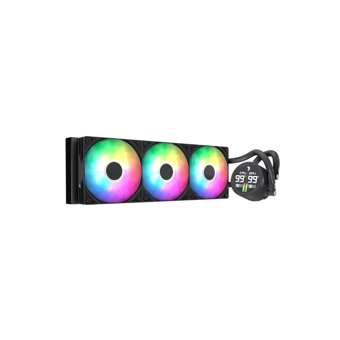 Кулер с водяным охлаждением Aerocool Abyss L360R Digi BK — фото, характеристики
