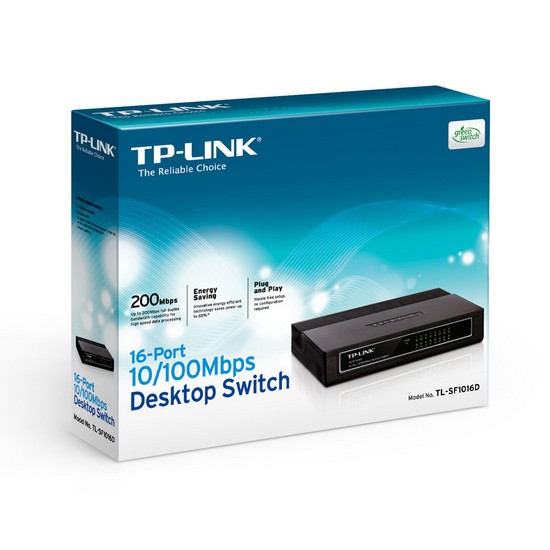 Коммутатор TP-Link TL-SF1016D — детальное фото