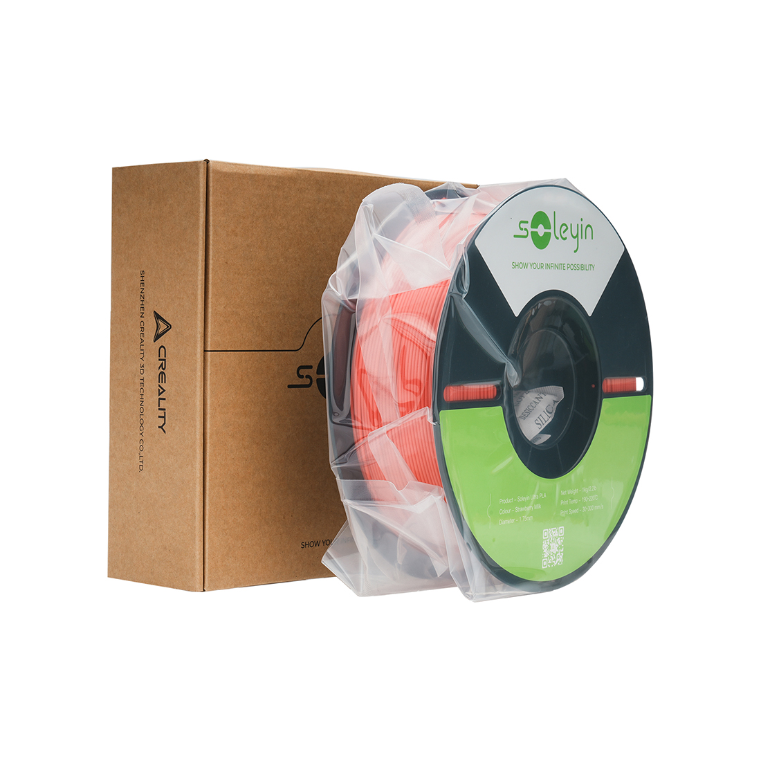 Филамент для 3D-печати Creality Soleyin Ultra PLA 3301010602 (клубничный крем)