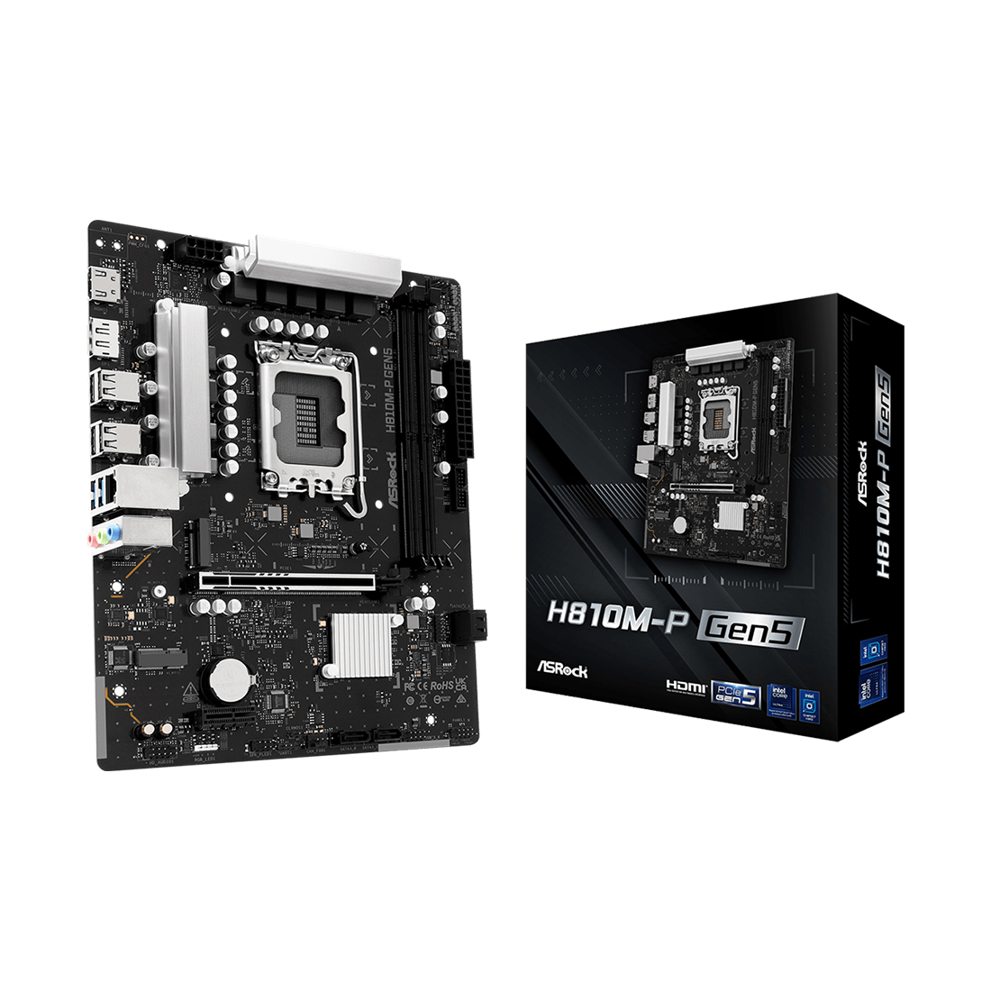 Материнская плата ASRock H810M-P Gen5 — фото, характеристики