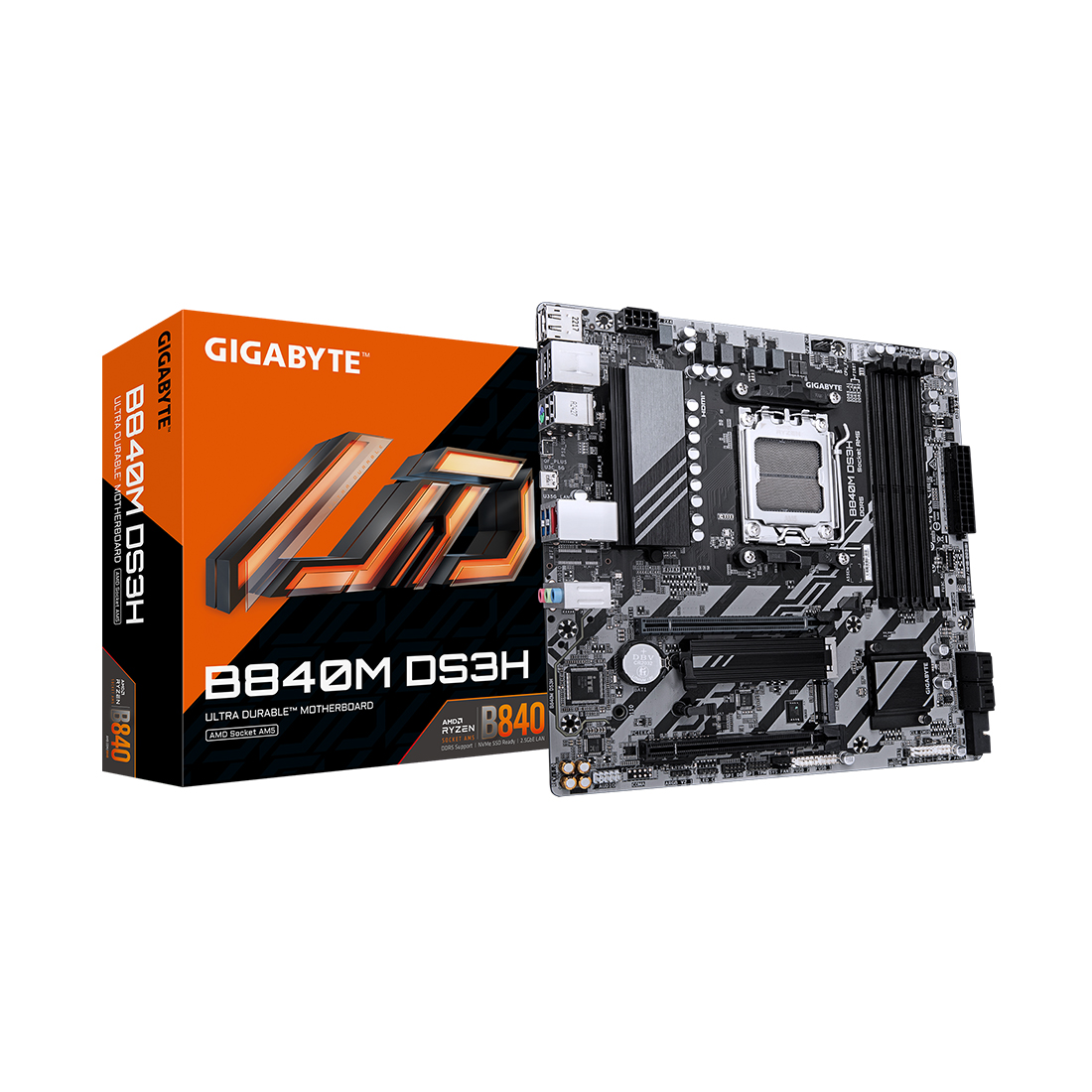 Материнская плата Gigabyte B840M DS3H — фото, характеристики