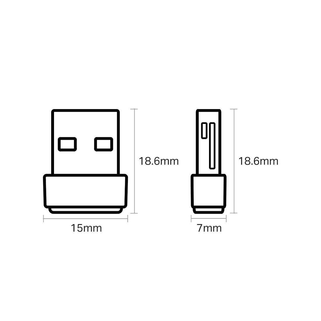 USB-адаптер TP-Link Archer T2U Nano — детальное фото