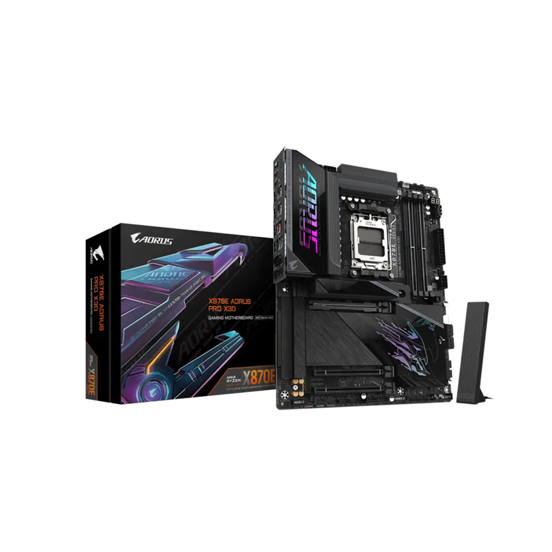 Материнская плата Gigabyte X870E AORUS PRO X3D — фото, характеристики