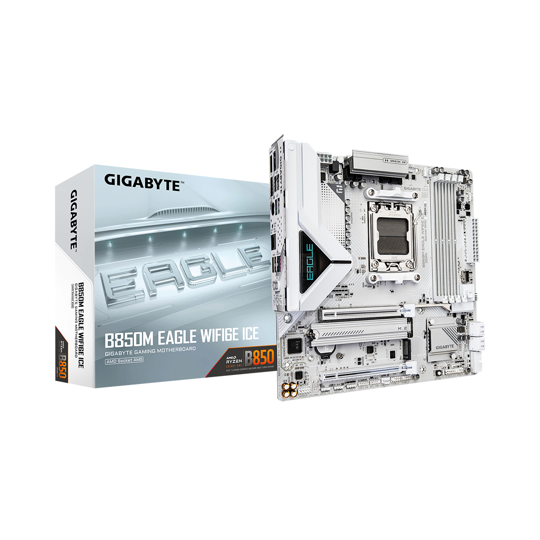 Материнская плата Gigabyte B850M EAGLE WF6E ICE — фото, характеристики