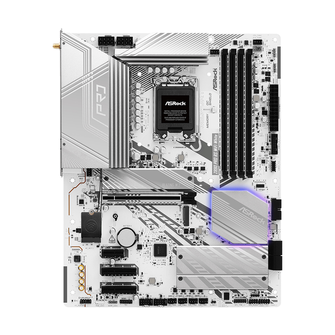 Материнская плата ASRock Z890 PRO RS WIFI WHITE — фото, характеристики