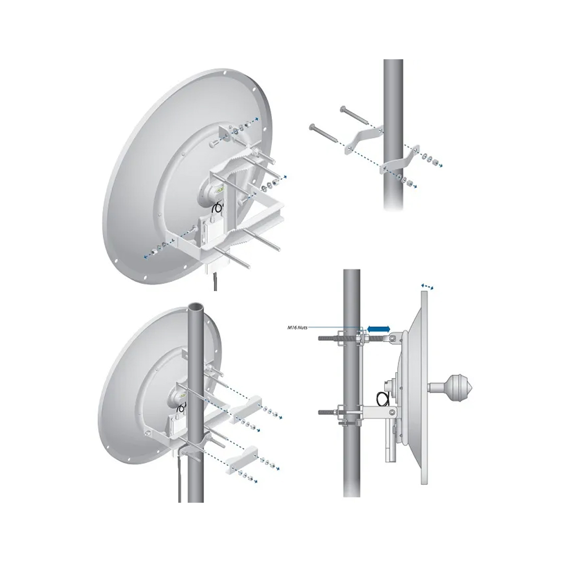 Антенна Ubiquiti AF-5G34-S45 — детальное фото