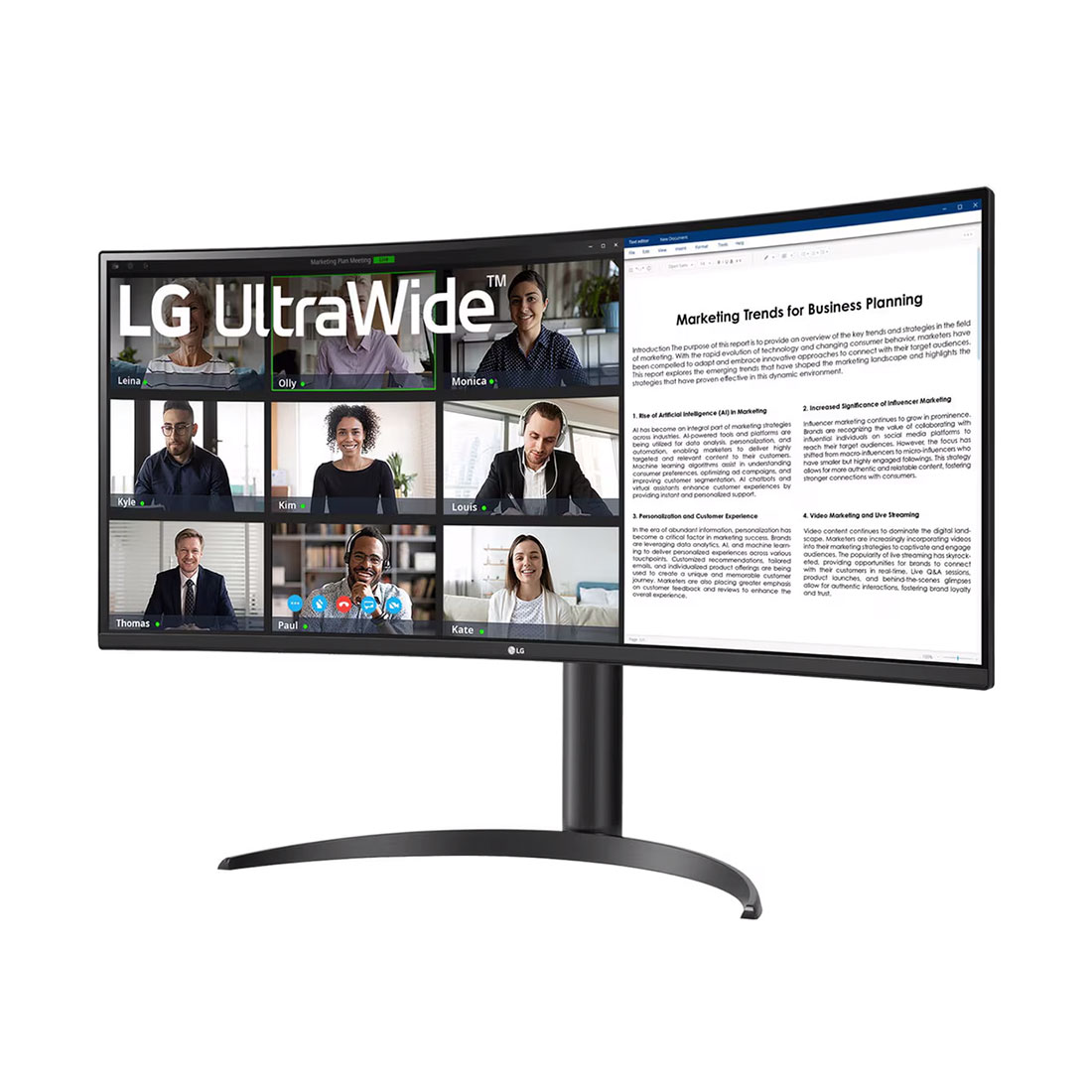 Монитор 34" LG 34WR55QK-B — фото, характеристики