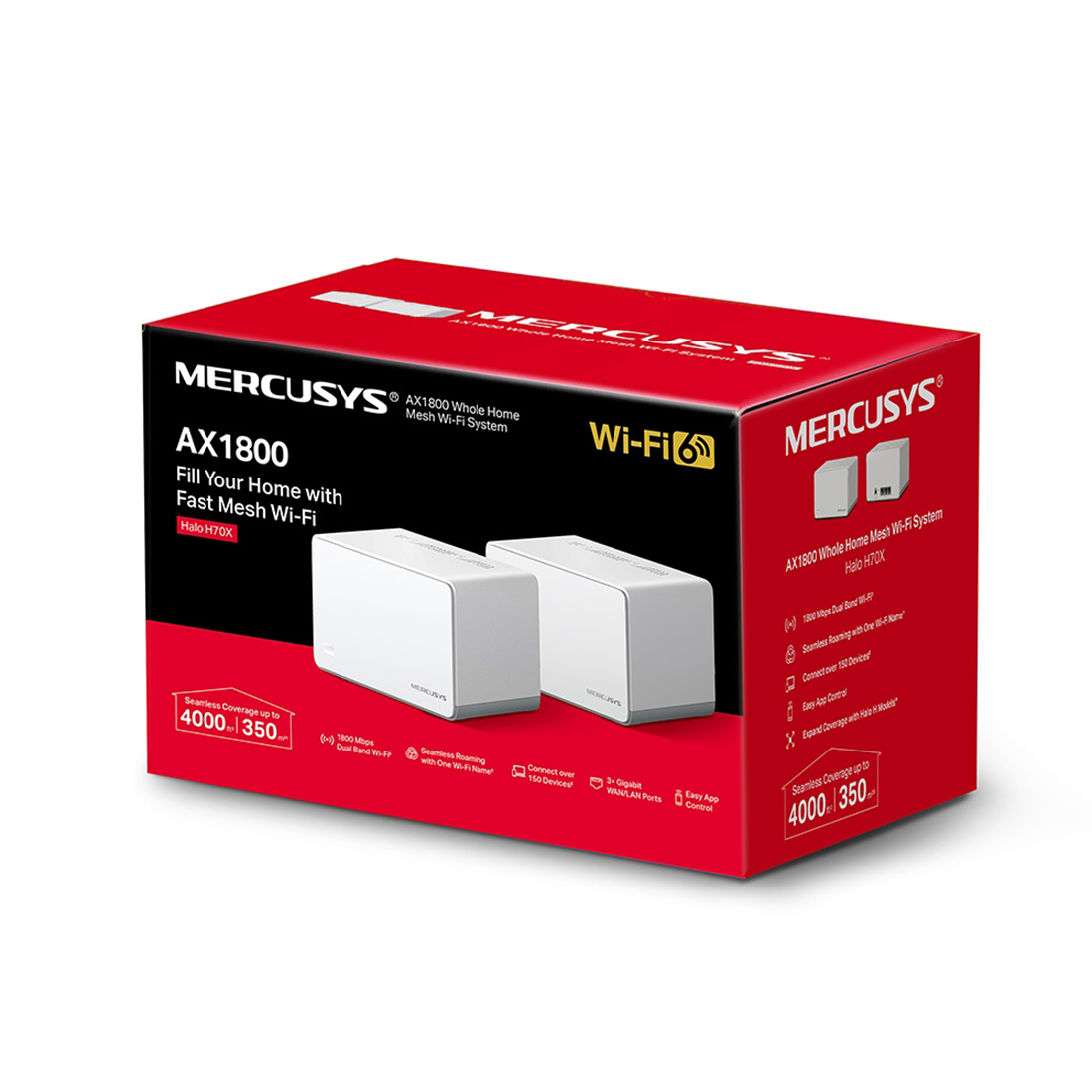 Маршрутизатор Mercusys Halo H70X(2-pack) — детальное фото