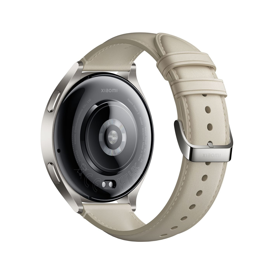 Смарт часы Xiaomi Watch 2 Titan Gray Case With White Leather Strap — фото, характеристики