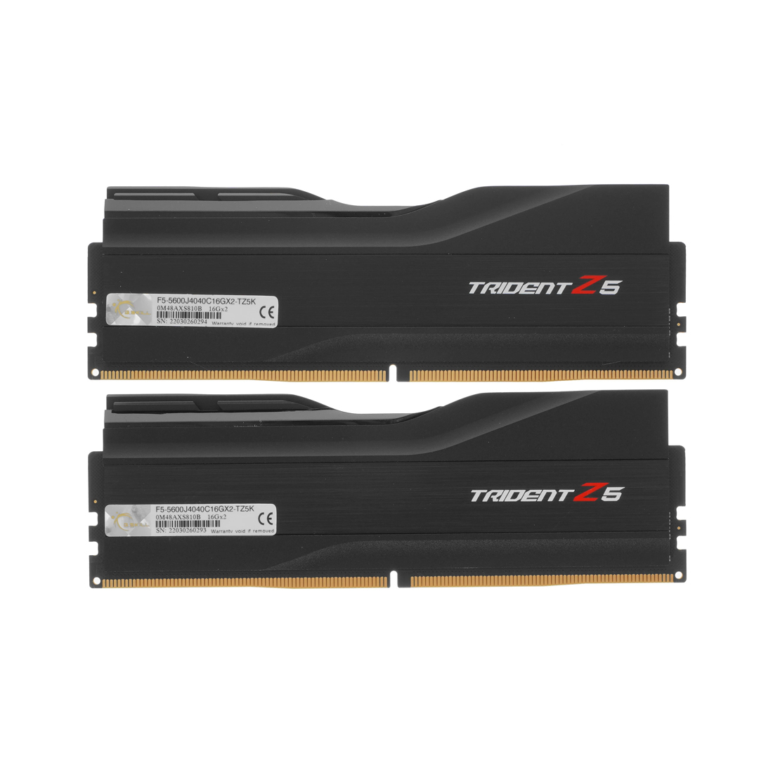 Комплект модулей памяти G.SKILL Trident Z5 F5-5600J4040C16GX2-TZ5K DDR5 32GB (Kit 2x16GB) 5600MHz — фото, характеристики