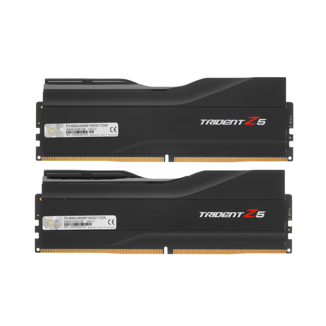 Комплект модулей памяти G.Skill TRIDENT Z5 F5-6000J3636F16GX2-TZ5K DDR5 32GB (Kit 2x16GB) 6000MHz — фото, характеристики