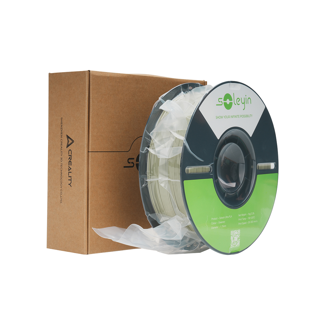 Филамент для 3D-печати Creality Soleyin Ultra PLA 3301010604 (ботанический зелёный)