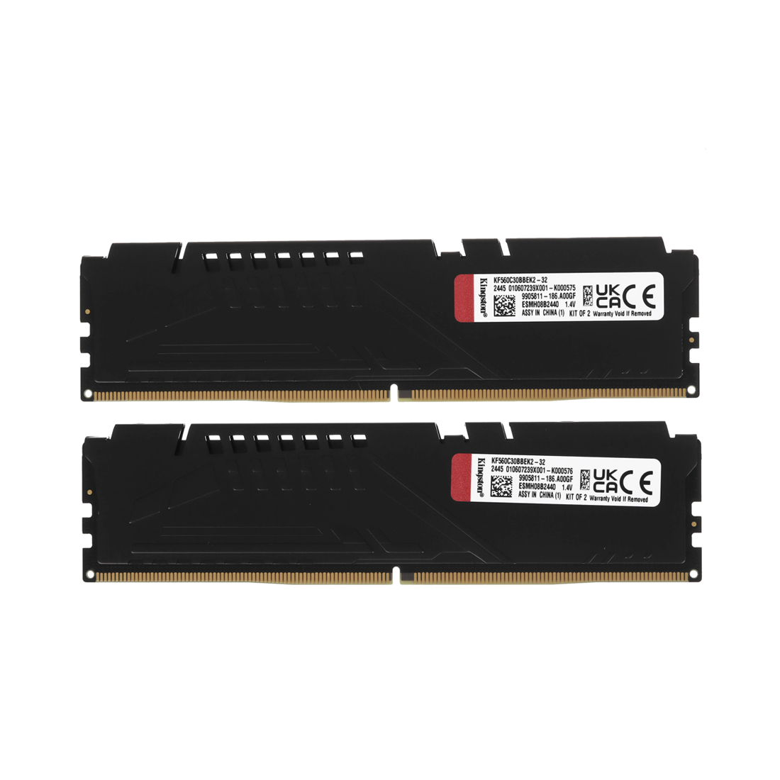 Комплект модулей памяти Kingston FURY Beast Black KF560C30BBEK2-32 DDR5 32GB (Kit 2x16GB) 6000MHz — фото, характеристики