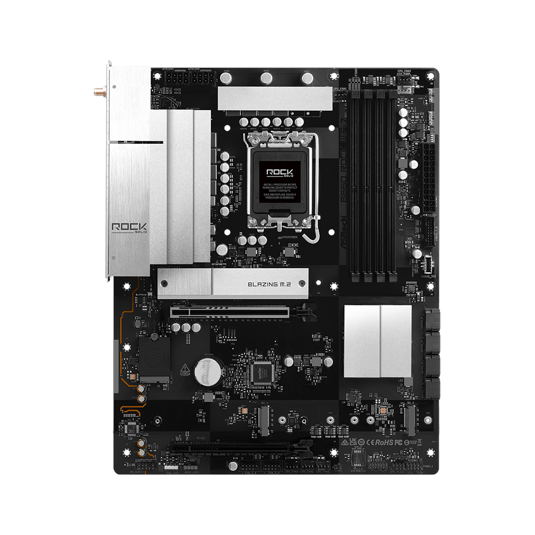 Материнская плата ASRock B860 Rock WiFi 7 — фото, характеристики