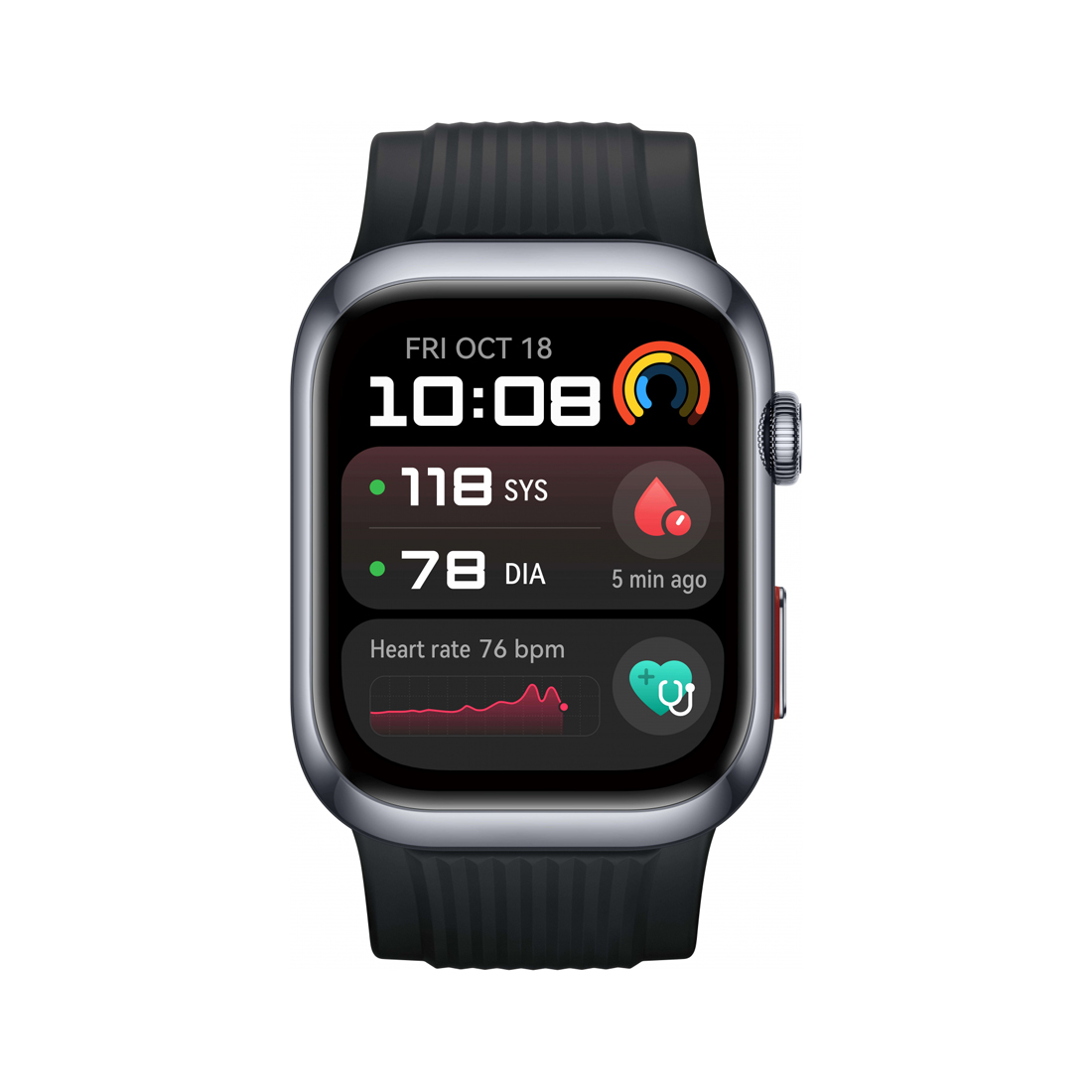Смарт часы Huawei Watch D2 LCA-B10 Black Fluoroelastomer Strap — фото, характеристики