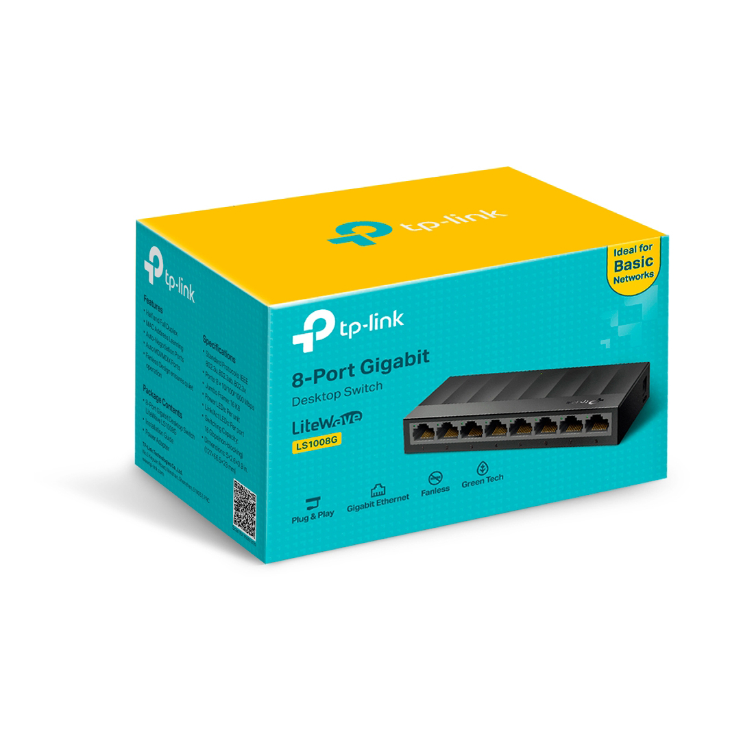 Коммутатор TP-Link LS1008G — детальное фото