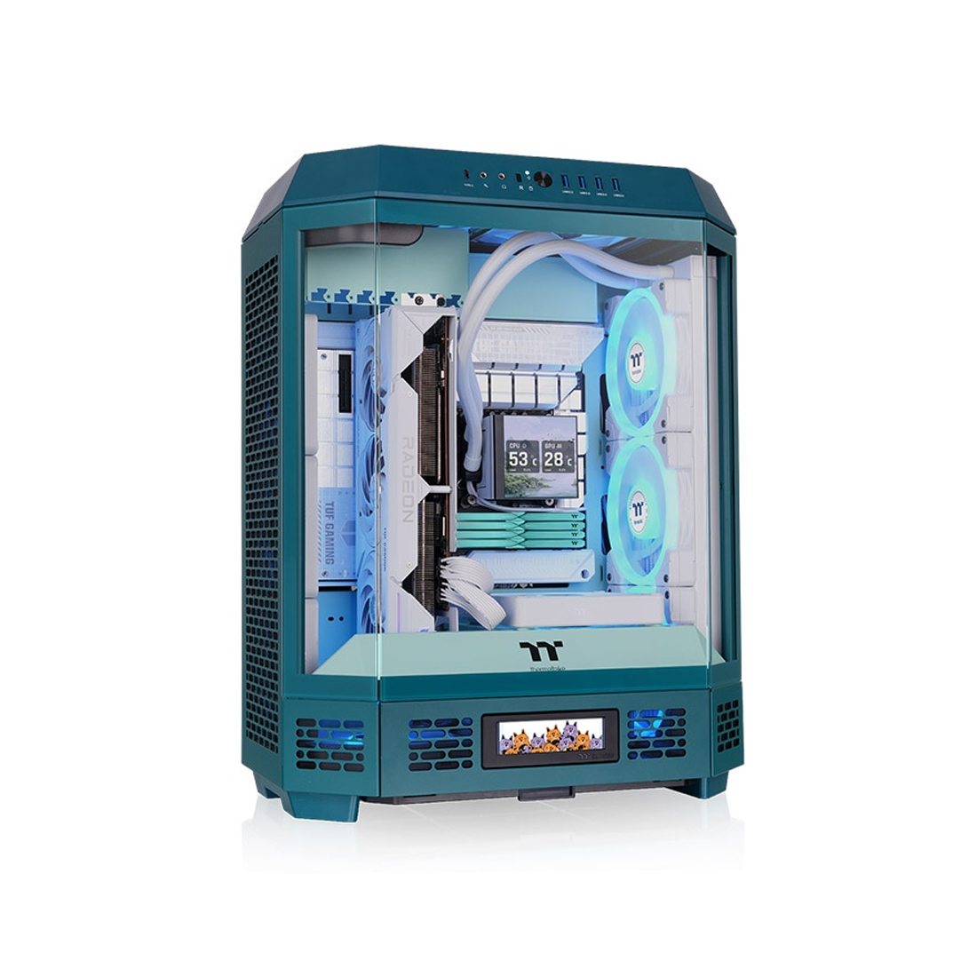Компьютерный корпус Thermaltake The Tower 600 Transformative Teal без Б/П — фото, характеристики